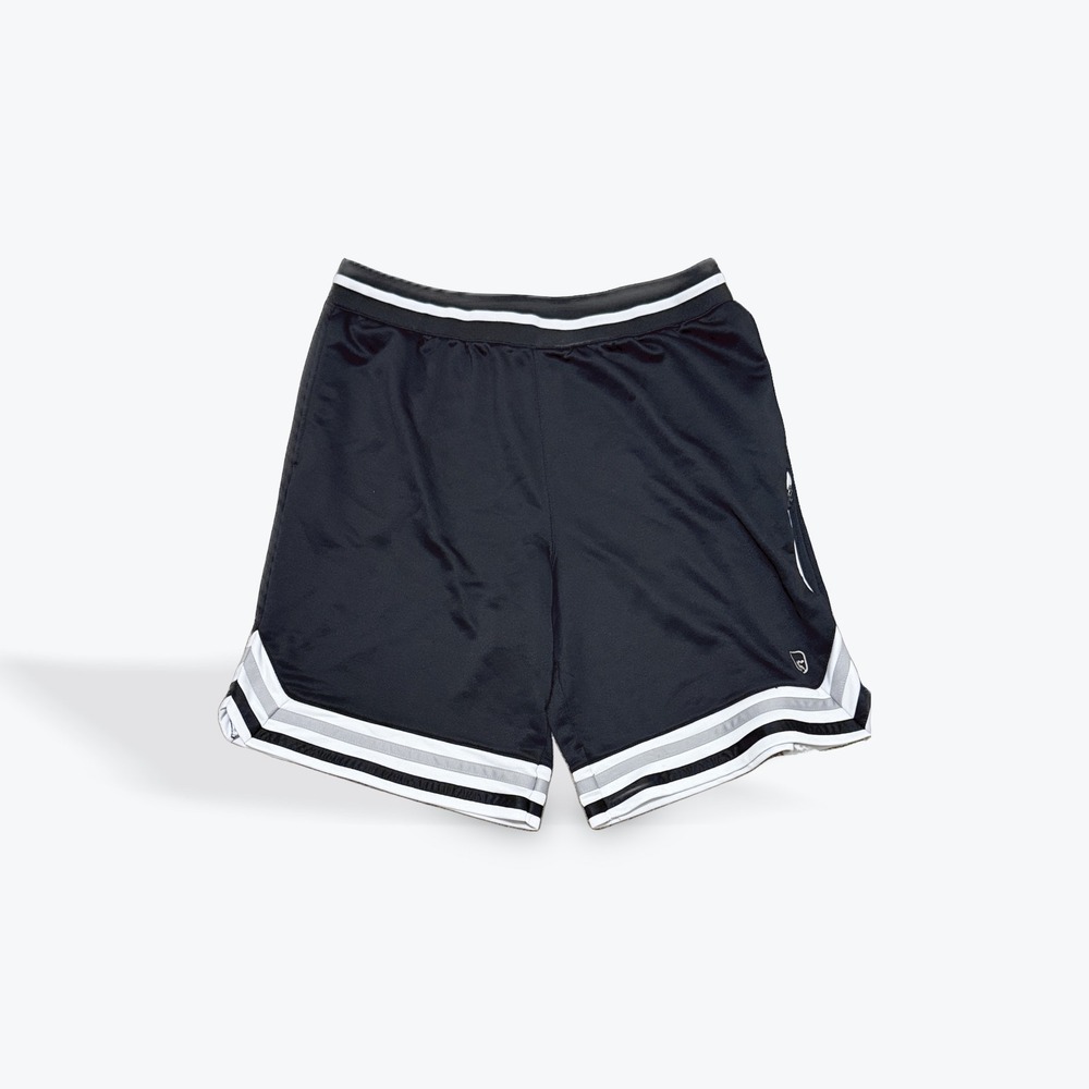 AND1‎ Mens Basketball Shorts Black White Striped Athletic Gym Hoops XL